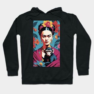 Frida and her Monkey Muse: Illustration Hoodie